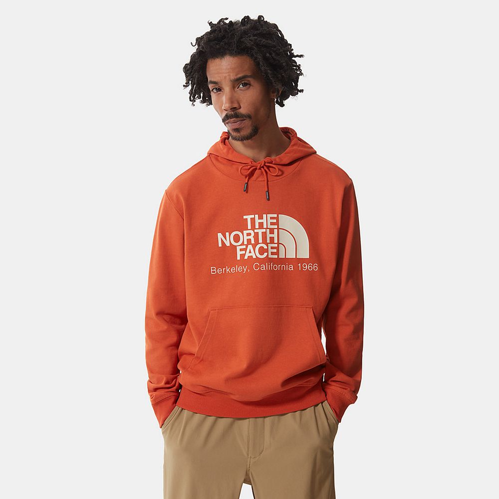 The North Face Hoodie Mens Australia - The North Face Berkeley California Orange Mountain (GLV-39187